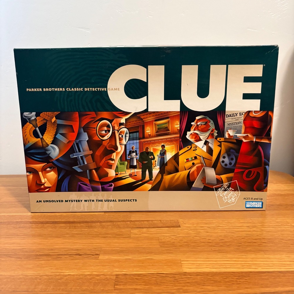 Clue Parker Brothers Board Game 2002 Classic Detective Game Complete 00045